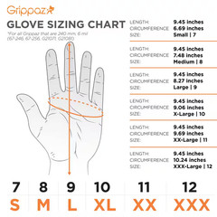X-Large Black 6 Mil Thick 100% Nitrile Disposable Work Gloves with Textured Grip