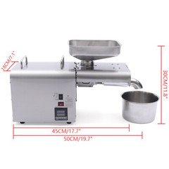 7 Kg/H Oil Press Machine Automatic Oil Extractor Cold/Hot Oil Presser 0.75 KW~