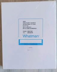 Whatman Quartz Microfiber Filter QMA 8 ‘× 10’ 65 Sheets Numbered, 22209AF