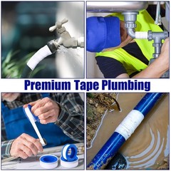 PTFE Tape 1/2 x 520 Inches Plumbers Waterproof Sealant Plumbing Tape – 200 Rolls