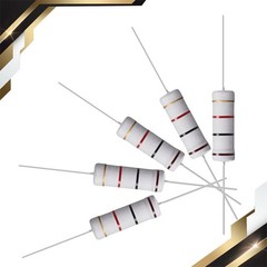 10 Pack 5W 5 Watt Metal Oxide Film Resistor 1K Ohm ±5% Tolerance