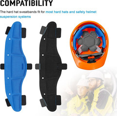 Hard Hat Sweatbands, Sweat Band for Safety Helmet, Washable Hard Hat Cooling