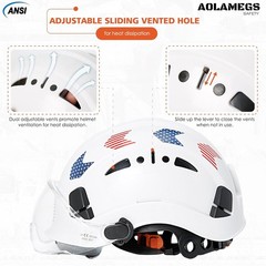 Hardhats size range from 53-63cm/ 20.86-24.80 inch, White Hard Hat With…