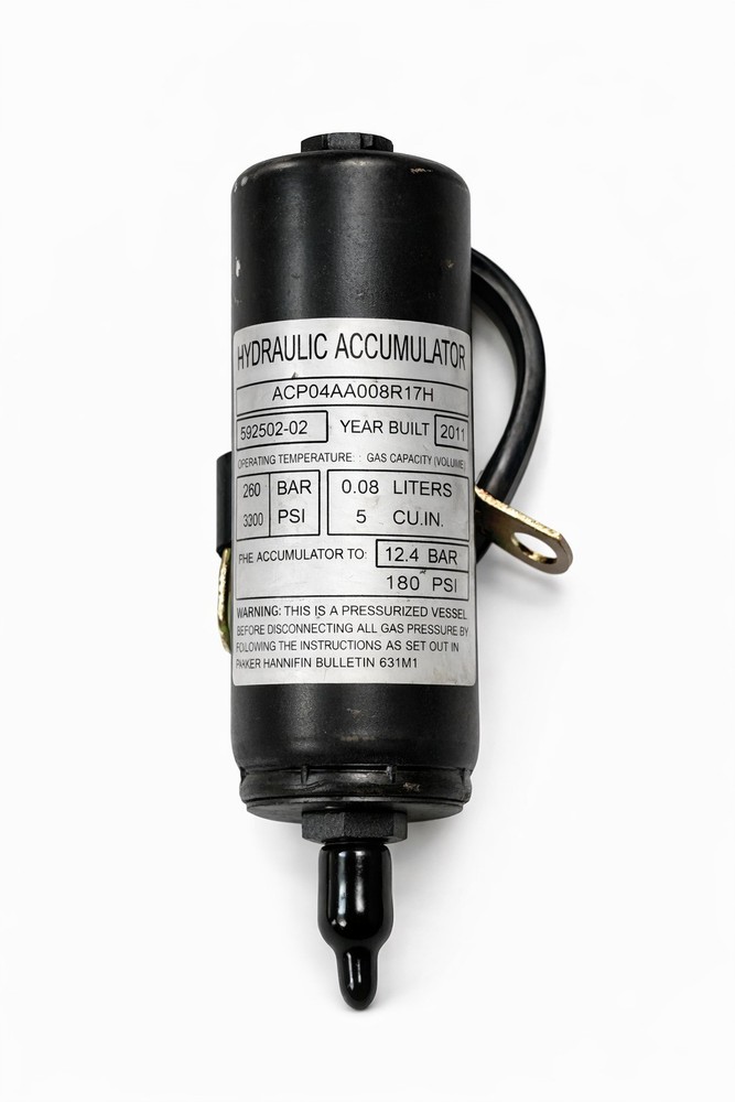 Parker ACP04AA008R17H Hydraulic Accumulator 260Bar 3700PSI 0.08L 5cu in