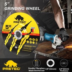 PRETEC 5″ Cut Off Grinding Flap Wheels 26 Pack Angle Grinder Discs Metal Steel