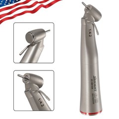 Dental Optic Fiber LED 1:4.2 Increasing Handpiece 45°Angle Head External Channel
