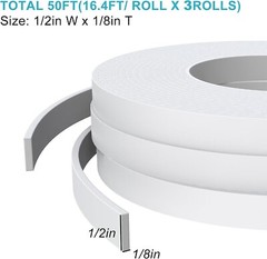 Single Sided Self Adhesive Foam Seal Strip for Door Frames and Windows Insulatio
