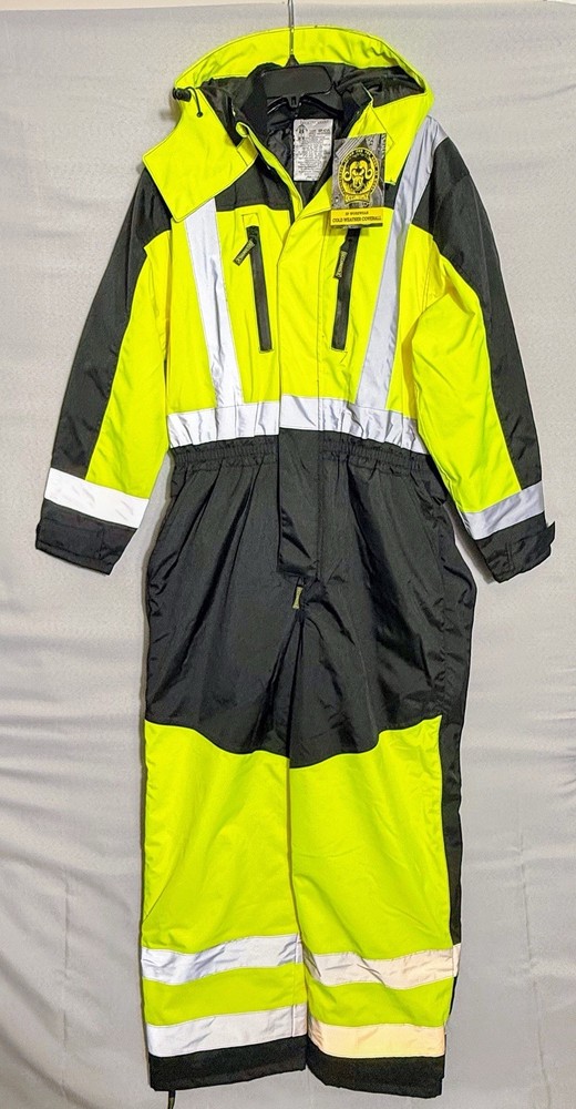 OccuNomix SP-CVL-BYM Hi Vis Cold Weather Coverall Medium NWT Class 3 ANSI