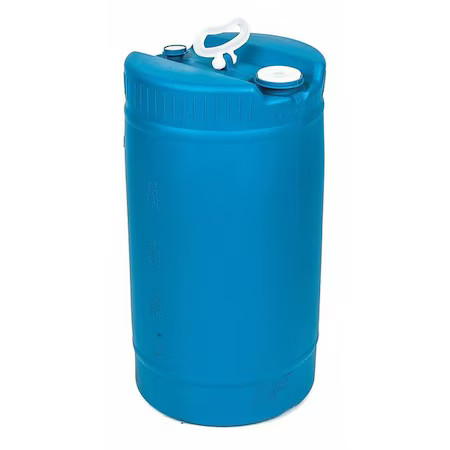 Closed Head Transport Drum, Polyethylene, 15 Gal, Unlined, Blue, Poly15th-Bl