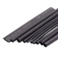 Black Heat Shrink Tube 2:1Unlined &3:1 4:1 Adhesive Glue Lined Heatshrink Sleeve
