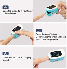 CMS50NA OLED Fingertip Pulse Oximeter, Spo2 Monitor,Carry Case,Lanyard，Battery