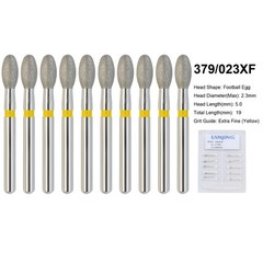 Dental Diamond Burs Zirconia Cutting Football Round End Taper Pear Barrel FG 856