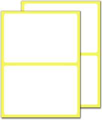 4″ x 6″ – Large Labels for Storage Bins Organizing, Big White Stick on Adhesive