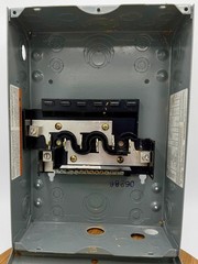 Square D Homeline 100 Amp 6-Space Surface Mount Main Lug Load Center Enclosure