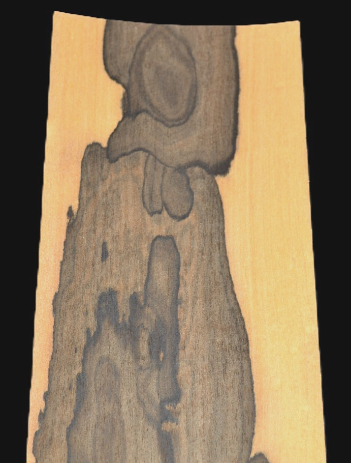 Ziricote Raw Wood Veneer Sheet 5 x 45 inches 1/42nd 42083-52