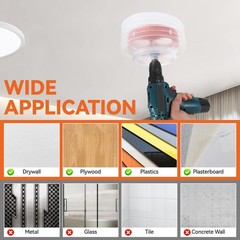 6 1/8 Hole Saw for Recessed Lights, 6.125 Inch Bi-Metal 6-1/8 inch, orange