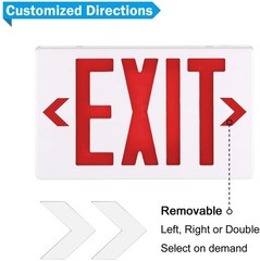 UL Listed-6 Packs Red Exit Light Battery Backup-Led Exit Signs Home/Busniess.