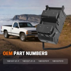 Front Driver Side Power Window Switch for Tesla Model 3 2017-2023 108103701D