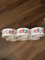 NEW eBay Color Logo Shipping Tape 2” 75 Yds 6 Pack Sealed