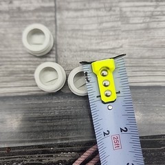 1/2 In. THREADED ELECTRICAL White Closure Plugs, 5Pack 15 TOTAL [93]