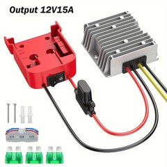 2pack DC 18V to 12V 15A Step DownConverter Compatible with Milwaukee 18V Battery