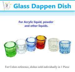 Dental GLASS DAPPEN DISH CRYSTAL CUP NAIL ART TOOLS ACRYLIC LIQUID POWDER