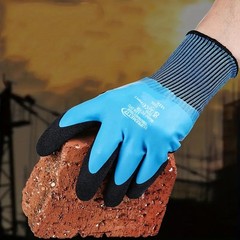 Waterproof Work Gloves Latex Coated Safety Grip For Builders Garden Unisex