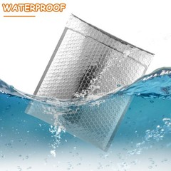 MUXHEL 25Pcs Thermal Bubble Mailer 9.5″ x 11″, 9.5 x 11 inch, Silver
