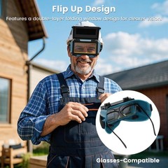 Holulo Auto Darkening Welding Goggles with Clear Inner Lenses Welding Helmet