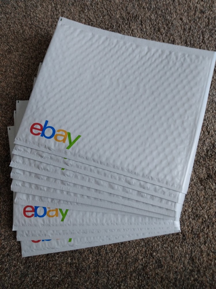 10 eBay Branded Shipping Supplies Padded Air Jacket Bubble Envelope 8.5″x11.25″