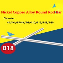 Length: 100mm Nickel Copper Alloy Solid Round Rod Solid Metal Stick Φ3mm-20mm