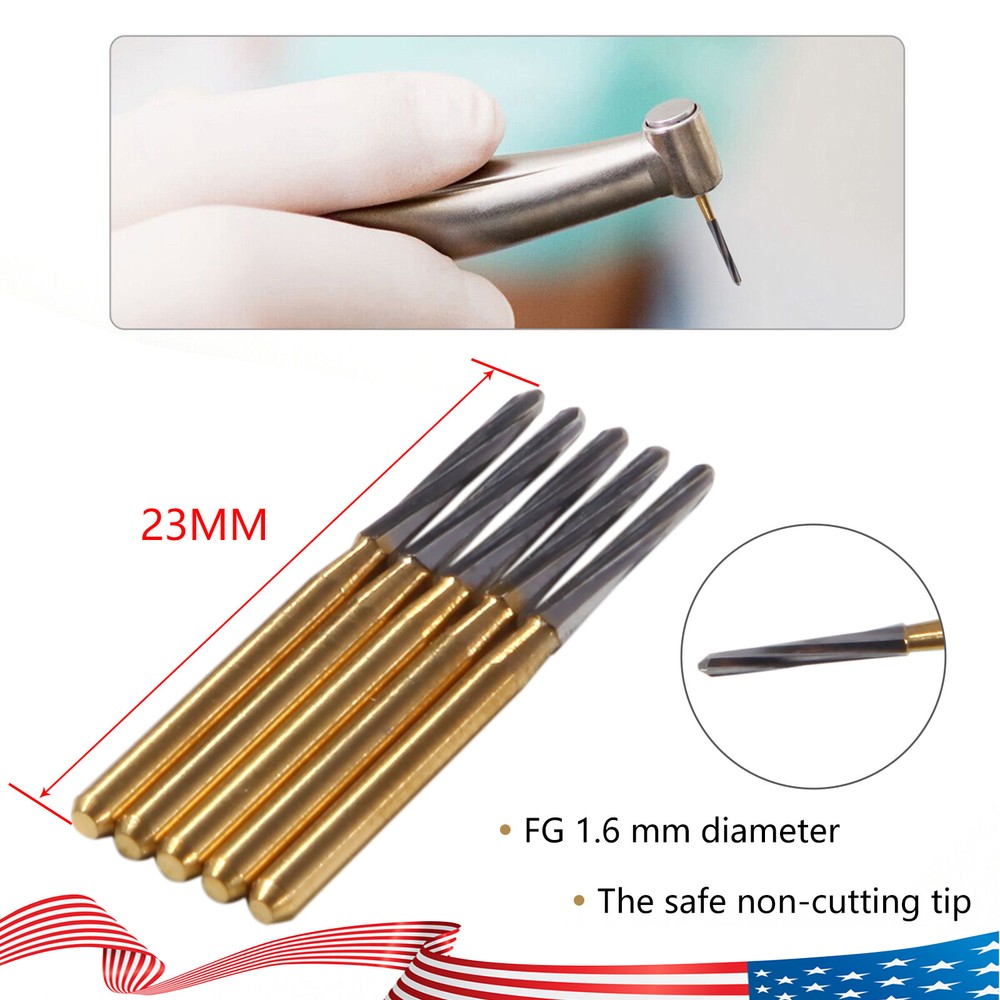 Dental Endodontic ENDO-Z Tungsten Carbide Burs FG Round Bur High Speed 23mm US
