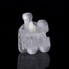 AZDENT Dental Orthodontic Ceramic /Metal Brackets Braces Roth 0.022 Hooks 3 4 5