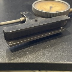 COMPAC TYPE 523 L A DIAL INDICATOR .0005″ Swiss Made with Stem-mount CLAMP