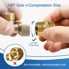 1/2 Inch Npt Brass Nipple Male To Male Pipe Fitting Adapter, Straight Connector