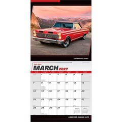 American Muscle Cars OFFICIAL | 2027 12×24″ (Hanging) Wall Calendar