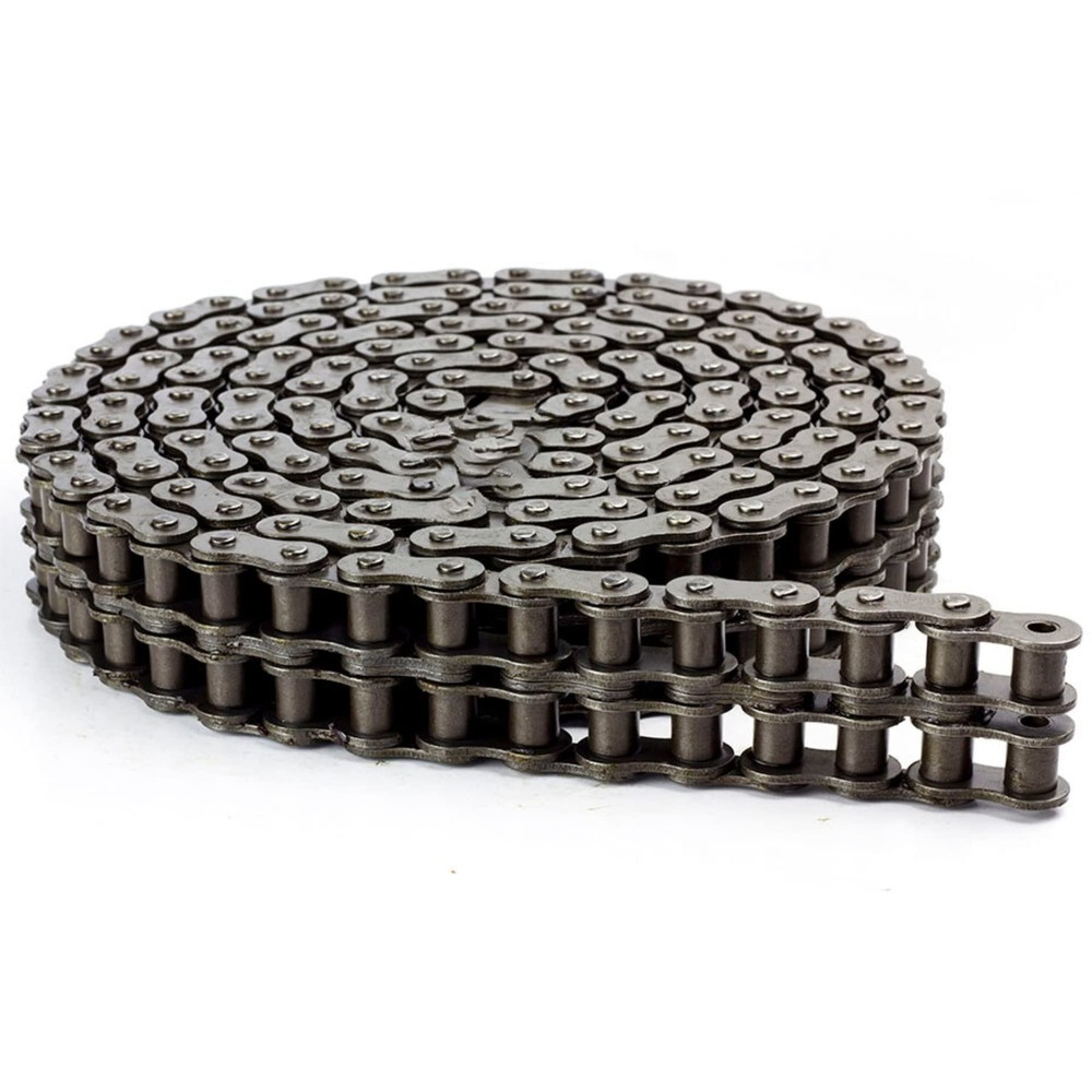 Jeremywell #50-2 Double Strand Duplex Roller Chain 10 Ft with 1 Connecting Link