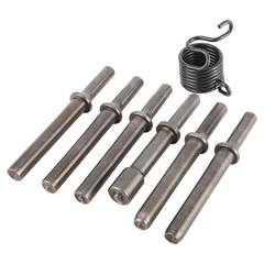 Air Rivet Hammer Tools Kit 7 Pcs Heavy Duty Smoothing Pneumatic