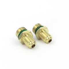 A/C R134A Quick Coupler Connector Adapters High/Low Manifold AC Gauge Auto Set
