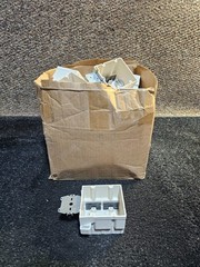 (QTY 18) Allied Moulded 2300, 2 Gang New Work Fiber Box, Nail On, 32,5 CU IN