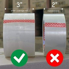 Tape King Clear Packing Tape 3 Inch Wide (2.7mil Thick) – 60 Yards Per Refill…