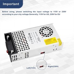 24V DC Power Supply 600W 25A Switching Power Supply Adapater 120vac to 24vdc …