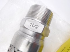 Hose Master 1-1/2″MNPT x 1-1/2″MNPT Swivel x 12″L FSMS Hose Connector