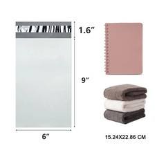 White Reliable Poly Mailers Bulk Envelopes 6×9 Inch 100Pcs Shipping Bags