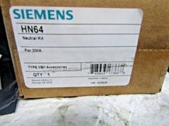 ✌️NEW SIEMENS HN64 200 AMP 600V HD SAFETY SWITCH ACCESSORY NEUTRAL LUG KIT