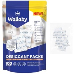 2g Silica Gel Packs 100 Packets Food Safe Rechargeable Moisture Absorber