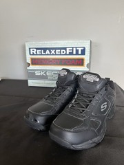 Skechers Work Relaxed Fit Slip Resistant Memory Foam Shoes Womens 7.5 Black
