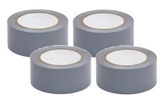 4 ROLLS Vinyl PVC Gray Floor Safety Lane Marking Tape (OSHA), 2″ X 36 YDS, 6 MIL