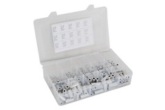 Aluminum Spacer Standoff Bushing Assortment Kit 3/8″ OD x 1/4″ ID (150 pcs)