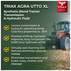 TRIAX Agra UTTO XL GL-4 Synthetic Blend Tractor Hydraulic, 1 Gallon